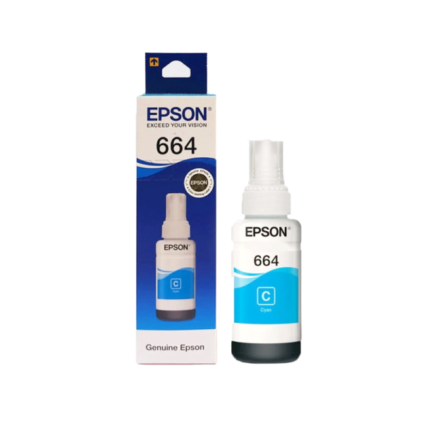 EPSON 664 Cyan Ink Bottle – 70ml Original