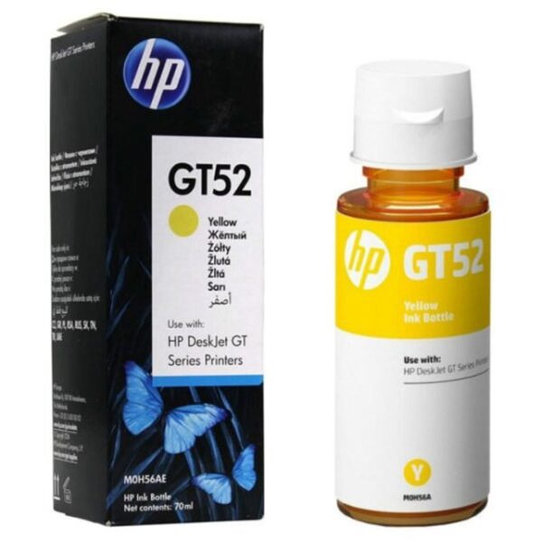 HP GT52 YELLOW INK ORIGINAL INK BOTTLE
