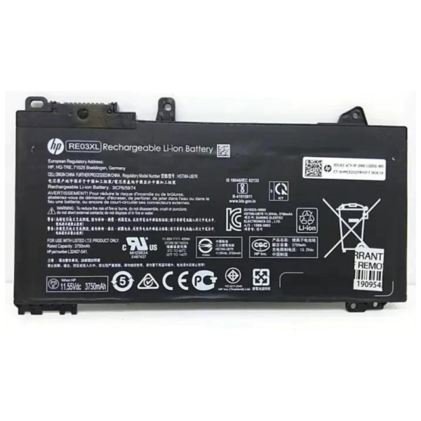 HP RE03XL Battery For HP ProBook 445 450 455 440 430 G6 Series HSTNN-DB9N L32407-2B1