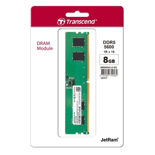 TRANSCEND 8GB DDR5 5600MHZ DESKTOP RAM- 3y