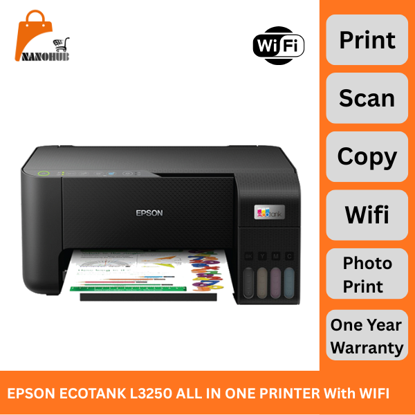 EPSON ECOTANK L3250 ALL IN ONE PRINTER With WIFI