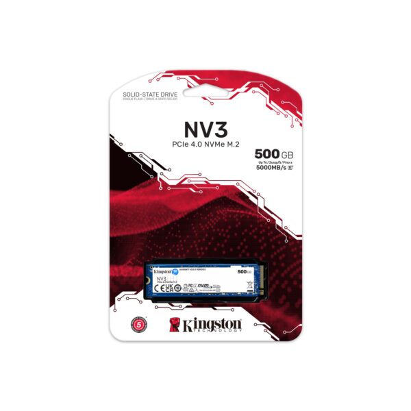 Kingston SSD 500GB NV3 Nvme PCIe4