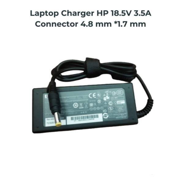 HP 18.5V / 3.5A (4.8*1.7mm) AC Laptop Power Adapter